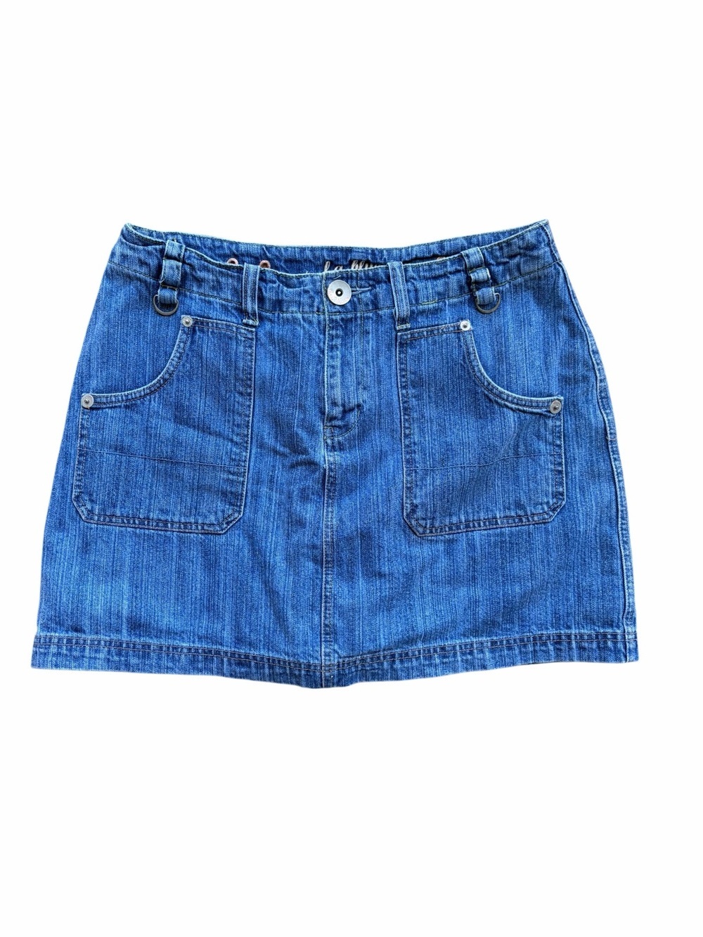 Vintage Y2K LA Blues Denim Cargo Skort/Skirt